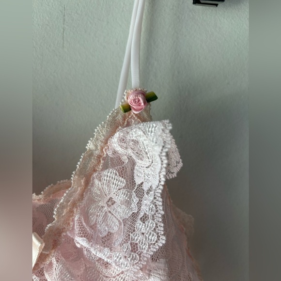 Vintage light pink laced baby doll size S - Picture 2 of 7